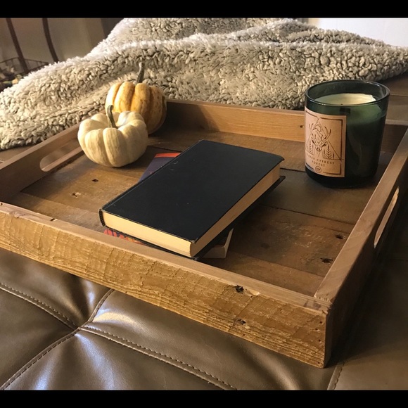 West elm real wood decorative serving tray - Picture 2 of 5